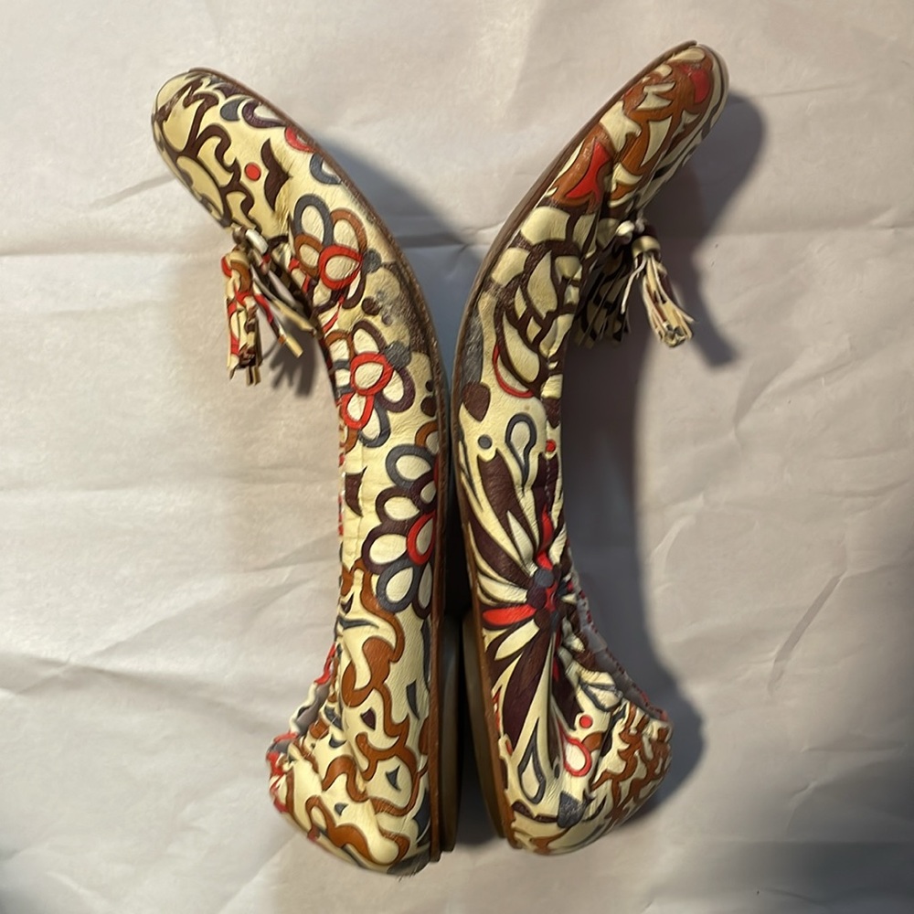 Emilio Pucci Leather Ballet Flats Classic Print - Picture 13 of 15